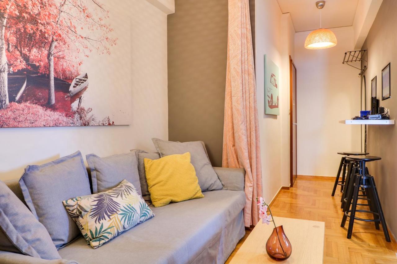 Spacious Central Flat☆3Min To Metro☆Ac|Netflix|Pc Atenas Exterior foto