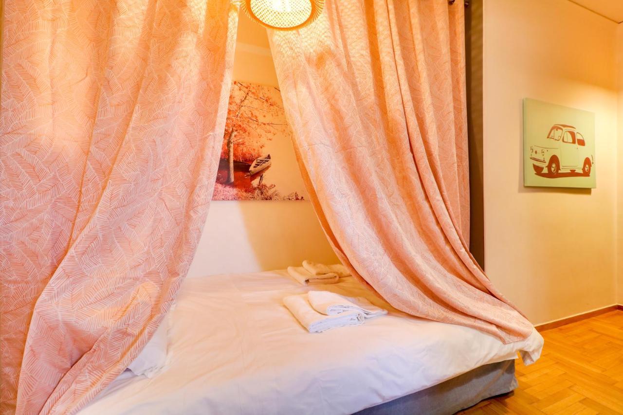 Spacious Central Flat☆3Min To Metro☆Ac|Netflix|Pc Atenas Exterior foto